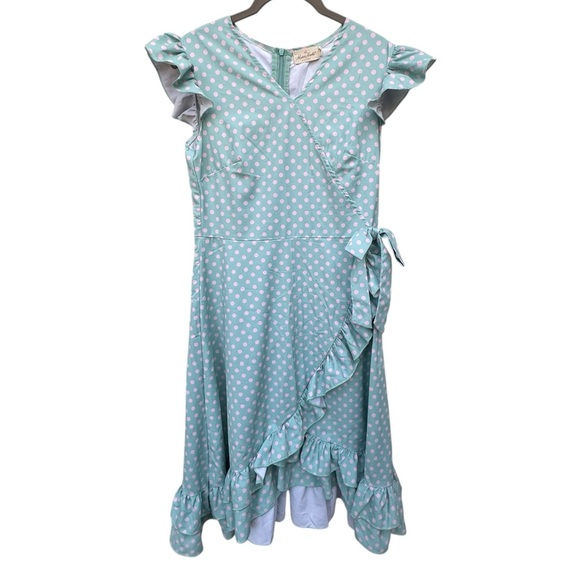 Marie Nicole Dresses & Skirts - Marie Nicole Clothing Polka Dot Ruffle Dress size Small